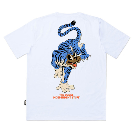 The Dudes Ανδρική κοντομάνικη μπλούζα Tiger Bear Blue Classic T-Shirt